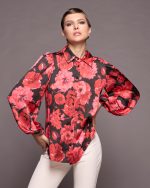 SHIRT CHIFFON FLORAL PRINT - Image 4