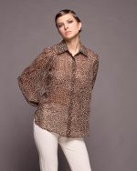 CHIFFON SHIRT ANIMAL PRINT - Image 2