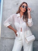 SHIRT CHIFFON EMBOSSED