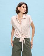 SHIRT CHIFFON PRINT HEARTS - Image 5