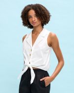 SHIRT COTTON TIE FRONT - Image 19
