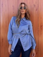 SHIRT SATIN LONG SLEEVE