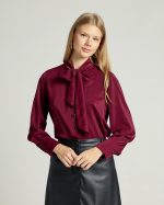 SHIRT TIE UP NECK - Image 7