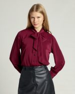 SHIRT TIE UP NECK - Image 8