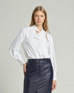 SHIRT TIE UP NECK - Image 13
