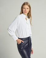 SHIRT TIE UP NECK - Image 14