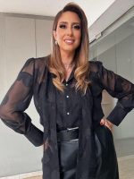 SHIRT CHIFFON EMBOSSED