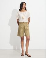 BERMUDA LINEN PLEATED