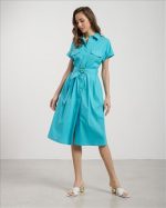DRESS COTTON MIDI - Image 11