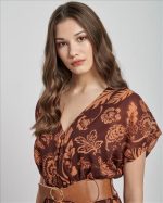 MIDI FLORAL WITH BELT - Image 2