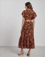 MIDI FLORAL WITH BELT - Image 3