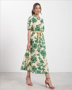 MAXI DRESS FLORAL WITH BELT - Image 5