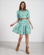 DRESS SHIRT FLORAL BOHO WITH BELT - Image 4