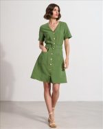 DRESS LINEN WITH BUTTONS
