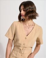 DRESS LINEN WITH BUTTONS - Image 2