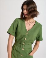 DRESS LINEN WITH BUTTONS - Image 10