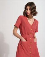 DRESS LINEN WITH BUTTONS - Image 13