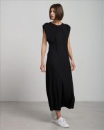 DRESS MAXI SIMPLE WITH SHOULDER PADS - Image 5