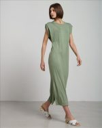 DRESS MAXI SIMPLE WITH SHOULDER PADS - Image 14