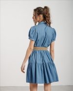 DRESS SHIRT JEAN VOLAN WITH BELT - Image 3