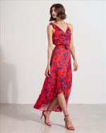 DRESS ASYMMETRIC FLORAL