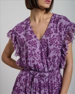 DRESS MAXI FLORAL WITH VOLAN - Image 4