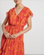 DRESS MAXI FLORAL WITH VOLAN - Image 10