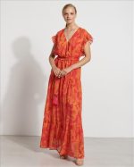 DRESS MAXI FLORAL WITH VOLAN - Image 13