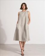 DRESS MIDI LINEN - Image 5