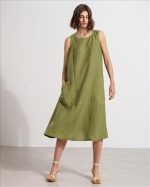 DRESS MIDI LINEN - Image 11