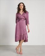 DRESS MIDI SATIN