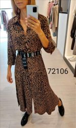 DRESS MIDI WITH BELT - Image 12