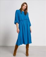 DRESS MIDI PLEAT FRONT - Image 7