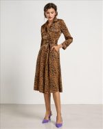 SHIRT DRESS ANIMAL PRINT SATIN - Image 6