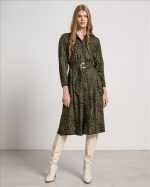 SHIRT DRESS ANIMAL PRINT SATIN - Image 9
