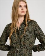 SHIRT DRESS ANIMAL PRINT SATIN - Image 11