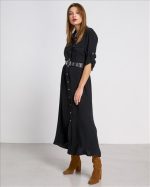 SHIRT DRESS MAXI WITH BELT - Image 3