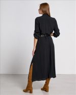 SHIRT DRESS MAXI WITH BELT - Image 5