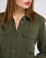 SHIRT DRESS MAXI WITH BELT - Image 8