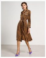 SHIRT DRESS ANIMAL PRINT