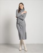 MIDI DRESS HIGH NECK