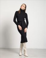 MIDI DRESS HIGH NECK - Image 3
