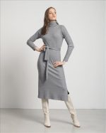 MIDI DRESS HIGH NECK - Image 7