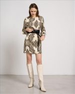 DRESS SHORT PRINTED WITH BELT - Image 2