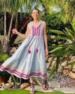 DRESS MAXI LINEN PRINTED - Image 2