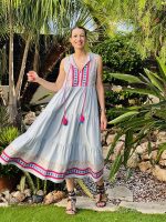 DRESS MAXI LINEN PRINTED - Image 4
