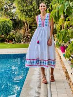 DRESS MAXI LINEN PRINTED - Image 5