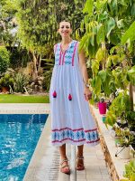 DRESS MAXI LINEN PRINTED - Image 6