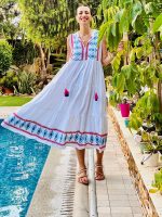 DRESS MAXI LINEN PRINTED - Image 7