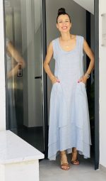 DRESS MAXI LINEN VISCOSE POCKETS - Image 5